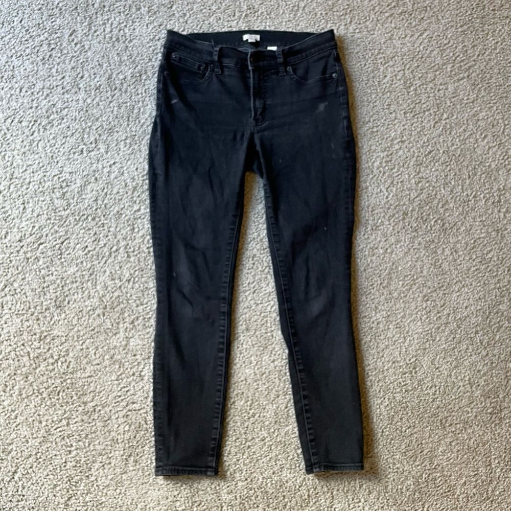 J. Crew Black Stretch Skinny Jeans